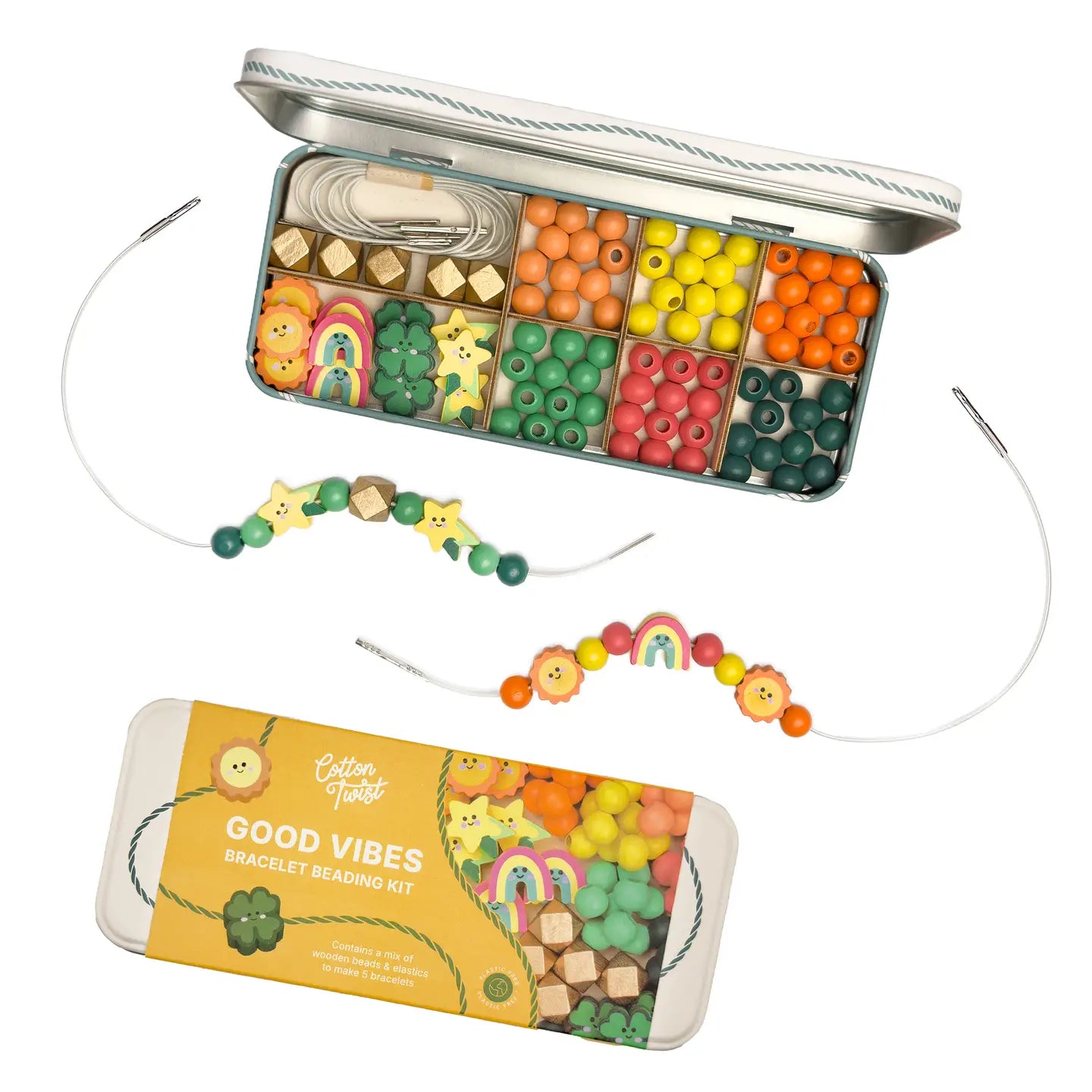 Good Vibes Bracelet Kit – Cute DIY Gift Set